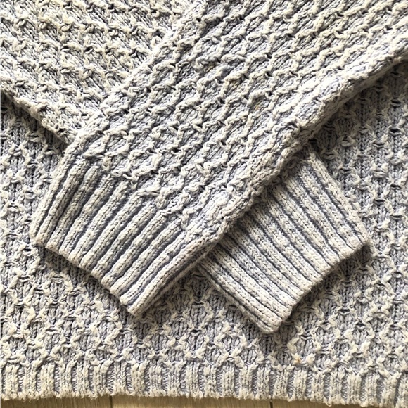 Anthropologie Pilcro Textured Wide Neck Cotton Sweater Size L - Picture 11 of 12